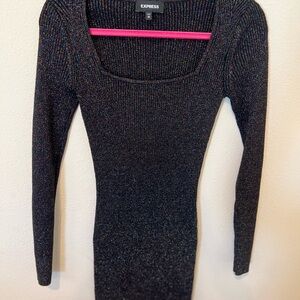 Express Multicolor Knit Dress